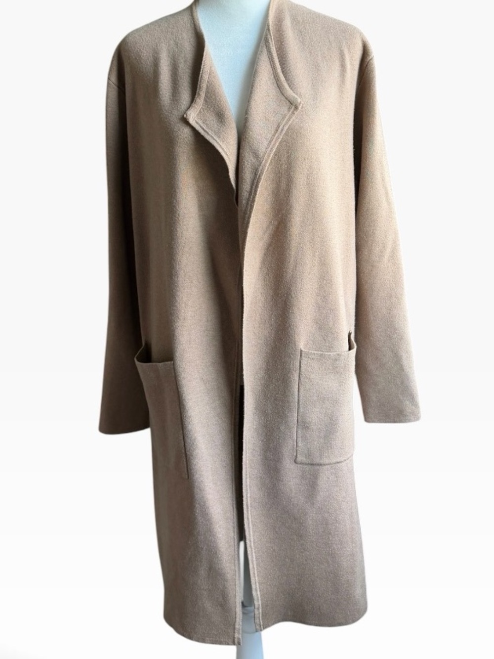 Merokeety Wool-Blend Long Cardigan Size L